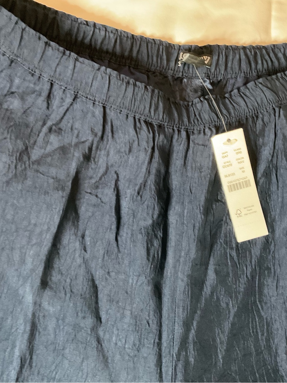 J. Crew Navy Wide-Leg Linen Pants - Picture 3 of 7